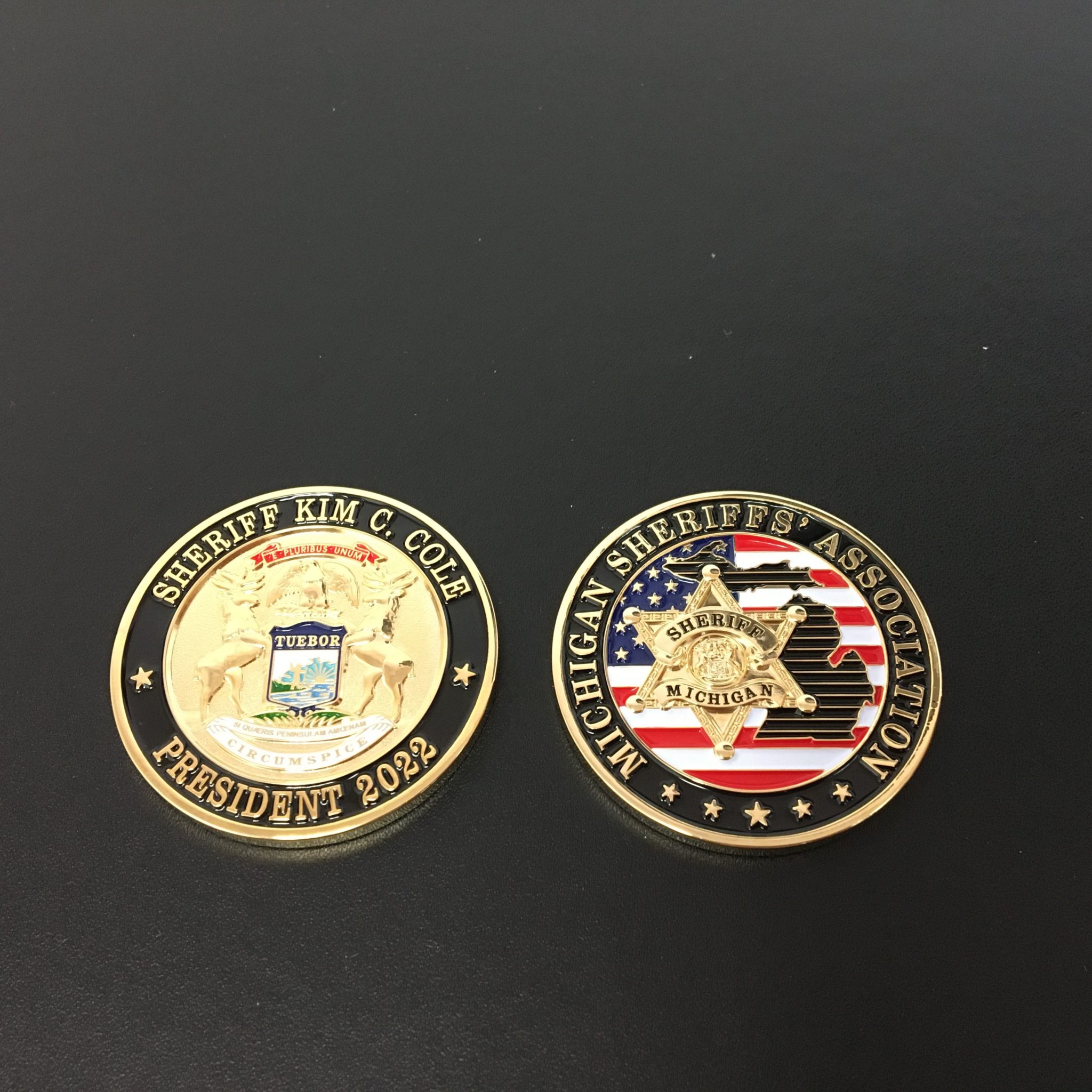 Sheriff Kim Cole Challenge Coin | Michigan Sheriffs' Association